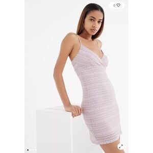 Urban Outfitters Jessica Lavender Lace Mini-Dress, Women's Size Medium